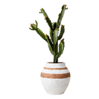 CAMILLE Kruka L, Vit/brun