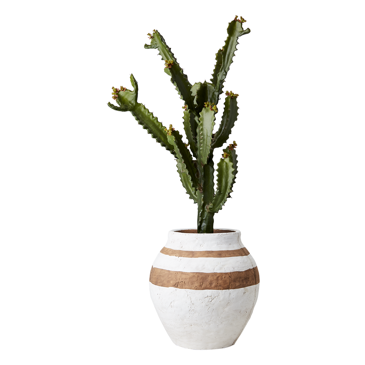 CAMILLE Kruka L, Vit/brun