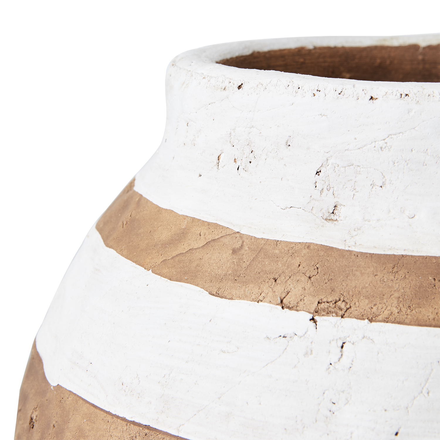 CAMILLE Kruka L, Vit/brun