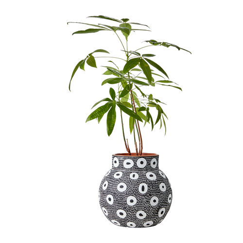 CAMILLE Kruka L, Svart/vit