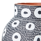 CAMILLE Kruka L, Svart/vit