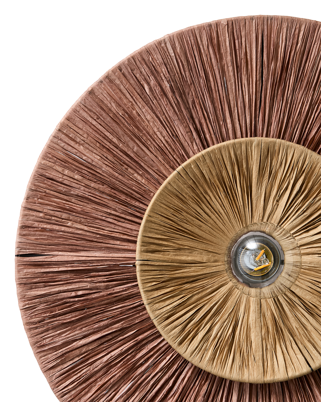 LANDO Vägglampa, Brun/natur