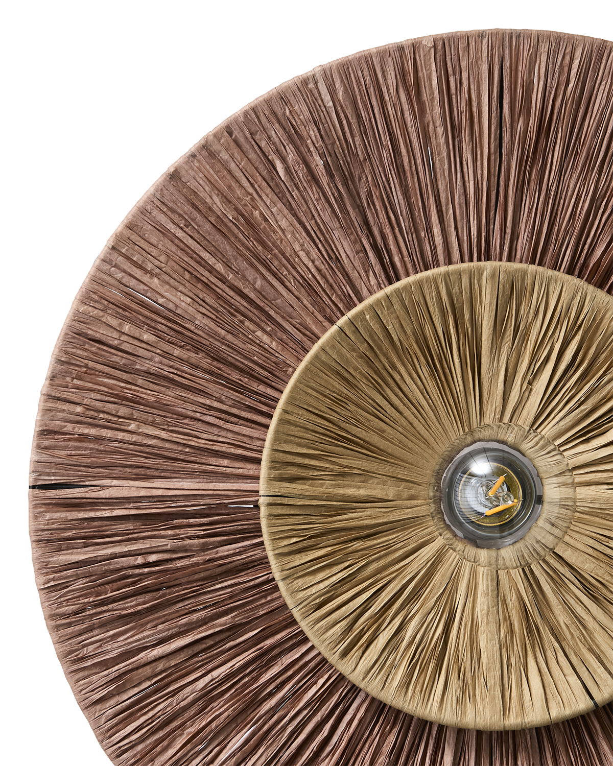 LANDO Vägglampa, Brun/natur