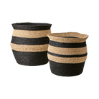 MADIBA Korg, set om 2, Svart/natur