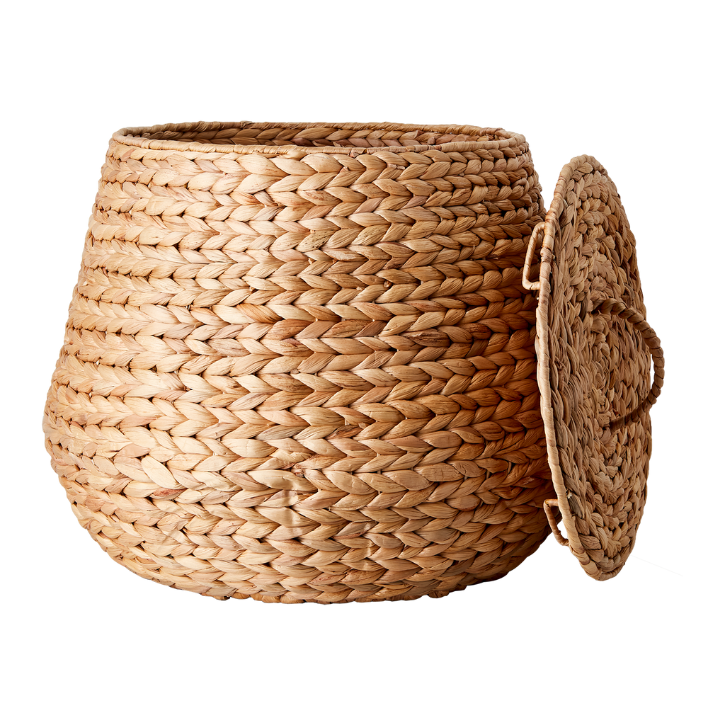 COLLECT Korg med lock, set om 2, Natur