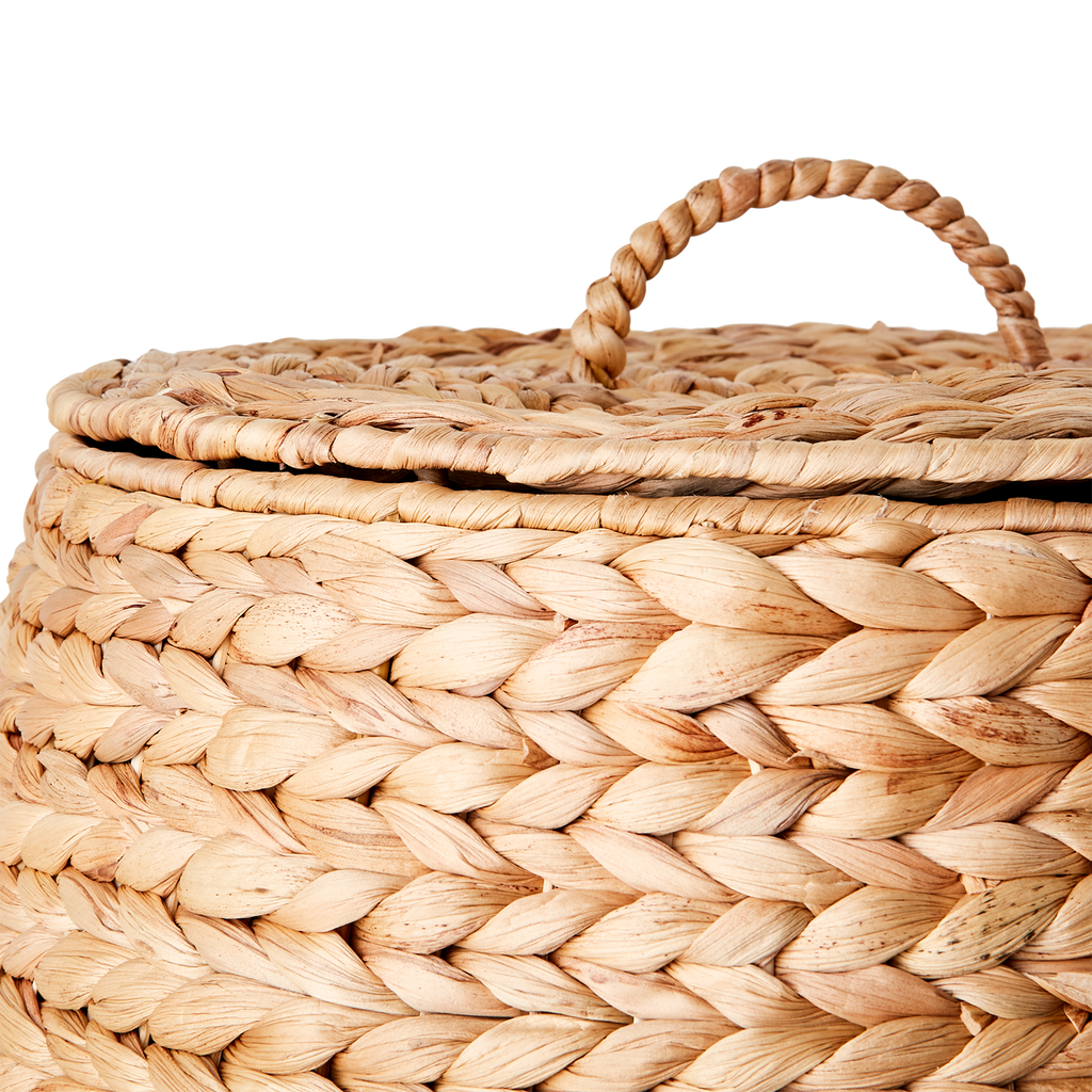 COLLECT Korg med lock, set om 2, Natur