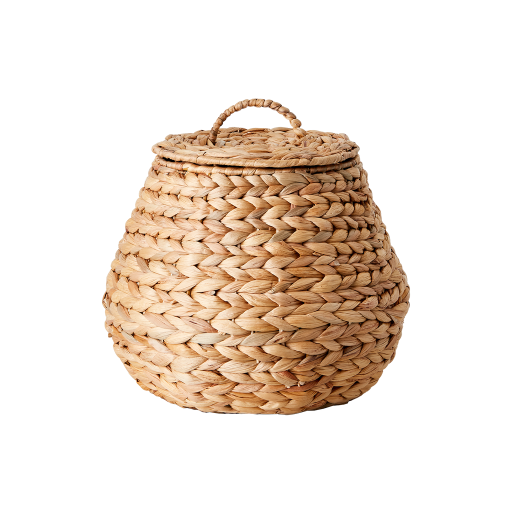 COLLECT Korg med lock, set om 2, Natur