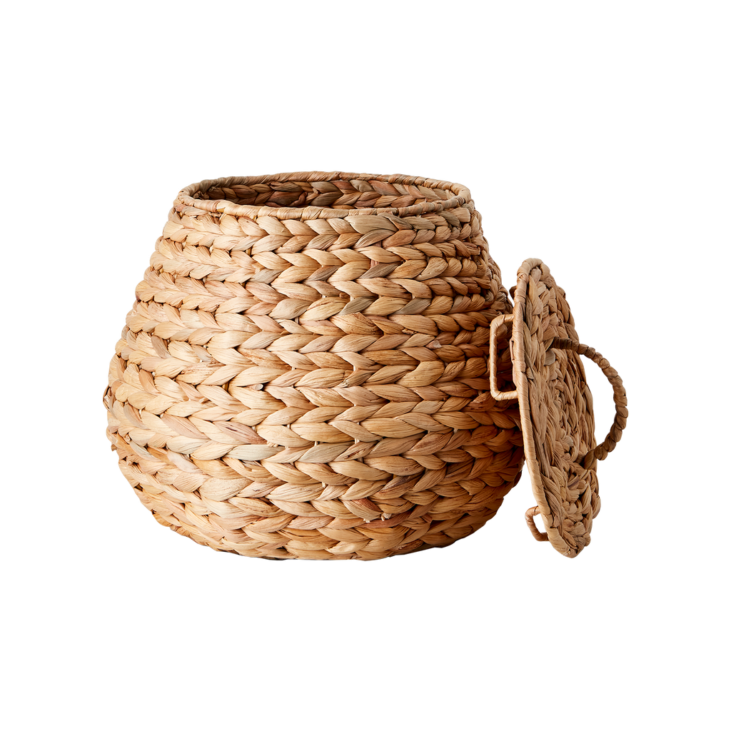 COLLECT Korg med lock, set om 2, Natur