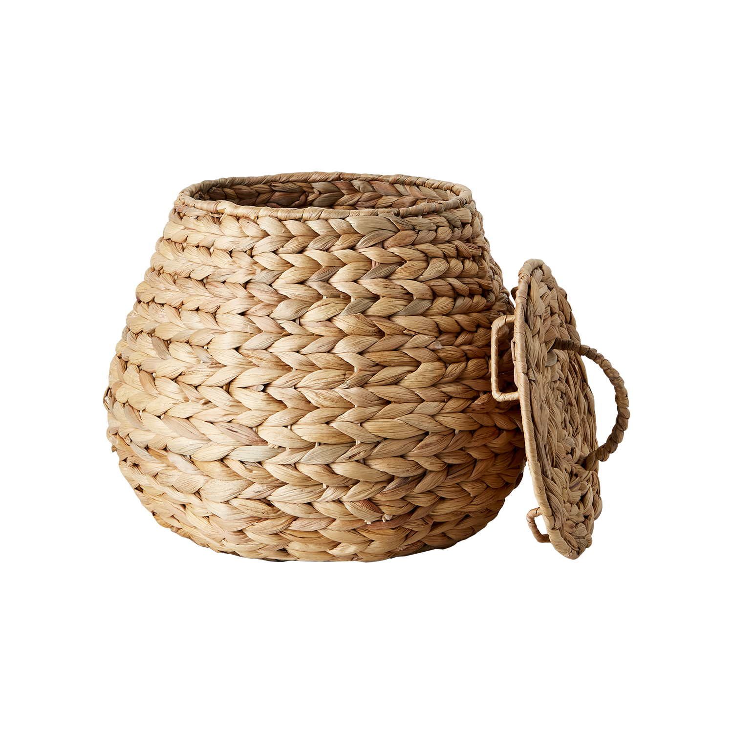 COLLECT Korg med lock, set om 2, Natur