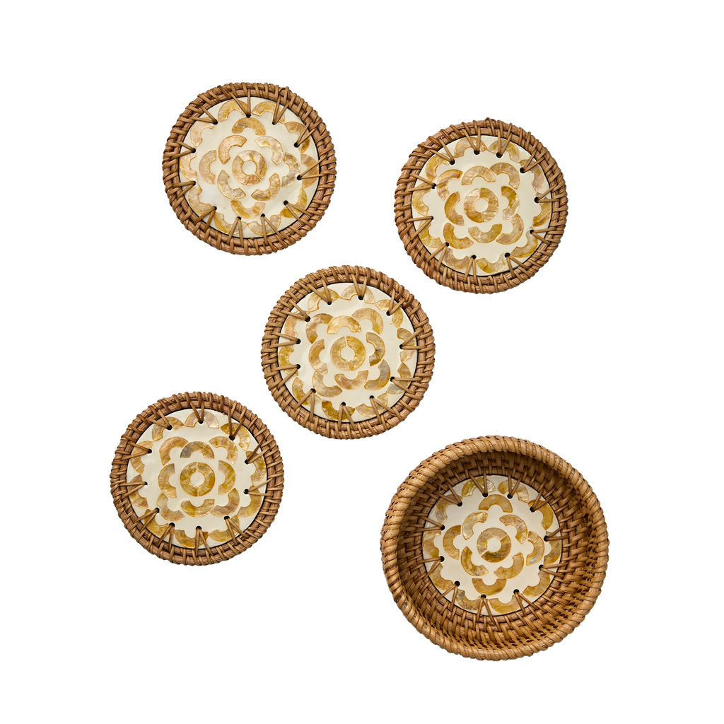 SUNNY Glasunderlägg 4st