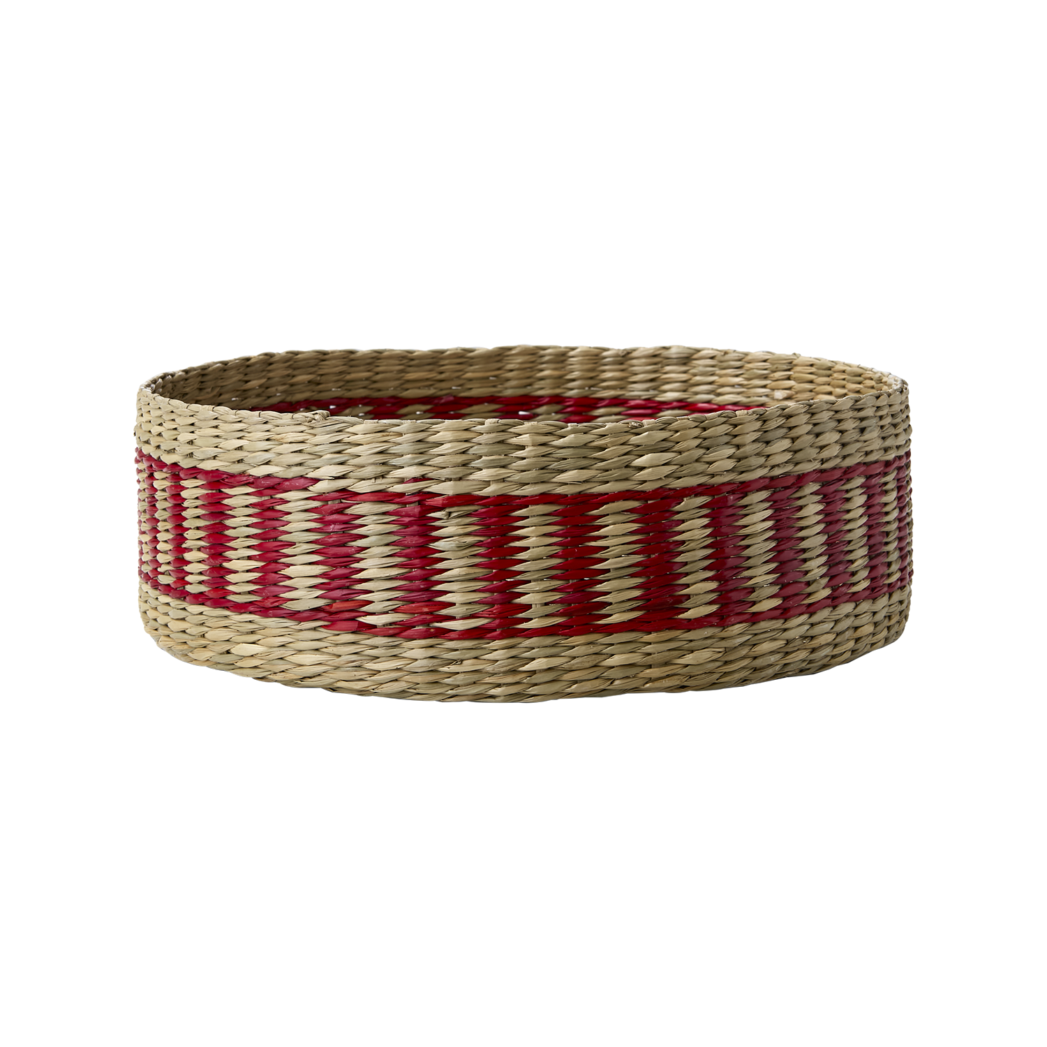 COLLECT Korg, Natur/röd 2st