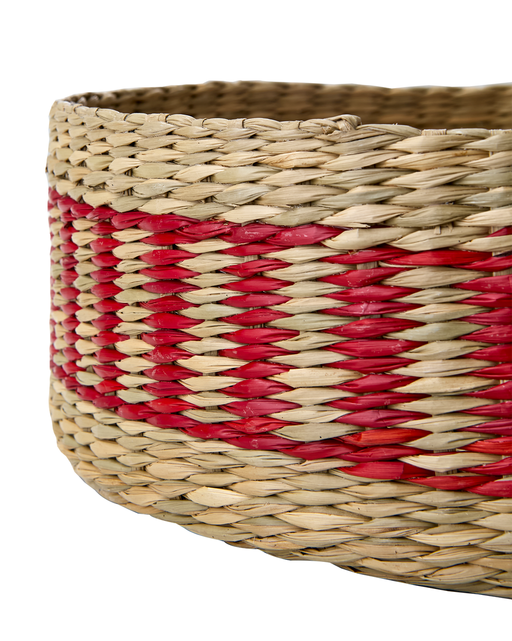 COLLECT Korg, Natur/röd 2st