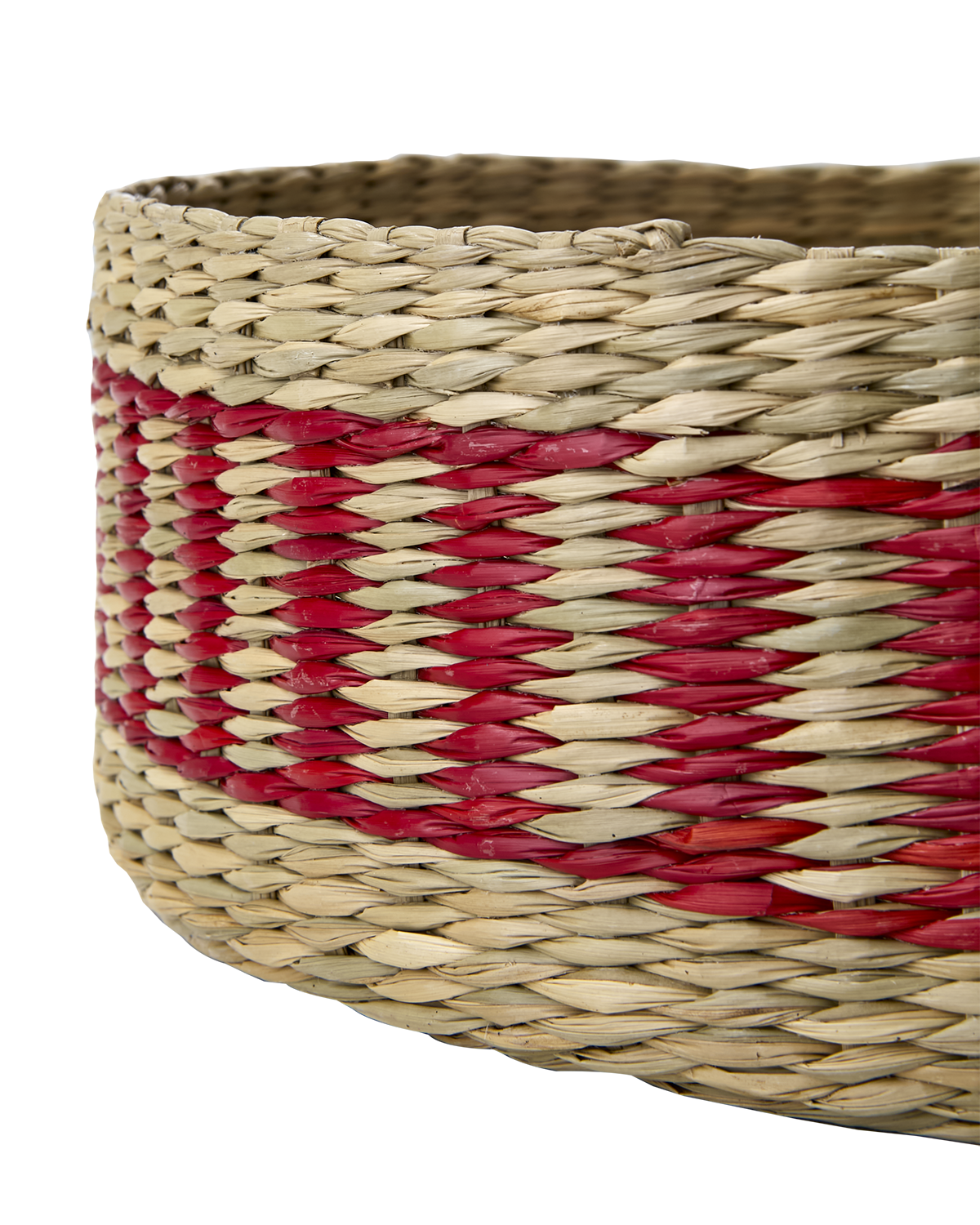 COLLECT Korg, Natur/röd 2st