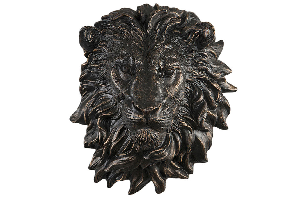 Lejonhuvud Brun/Guld Poly