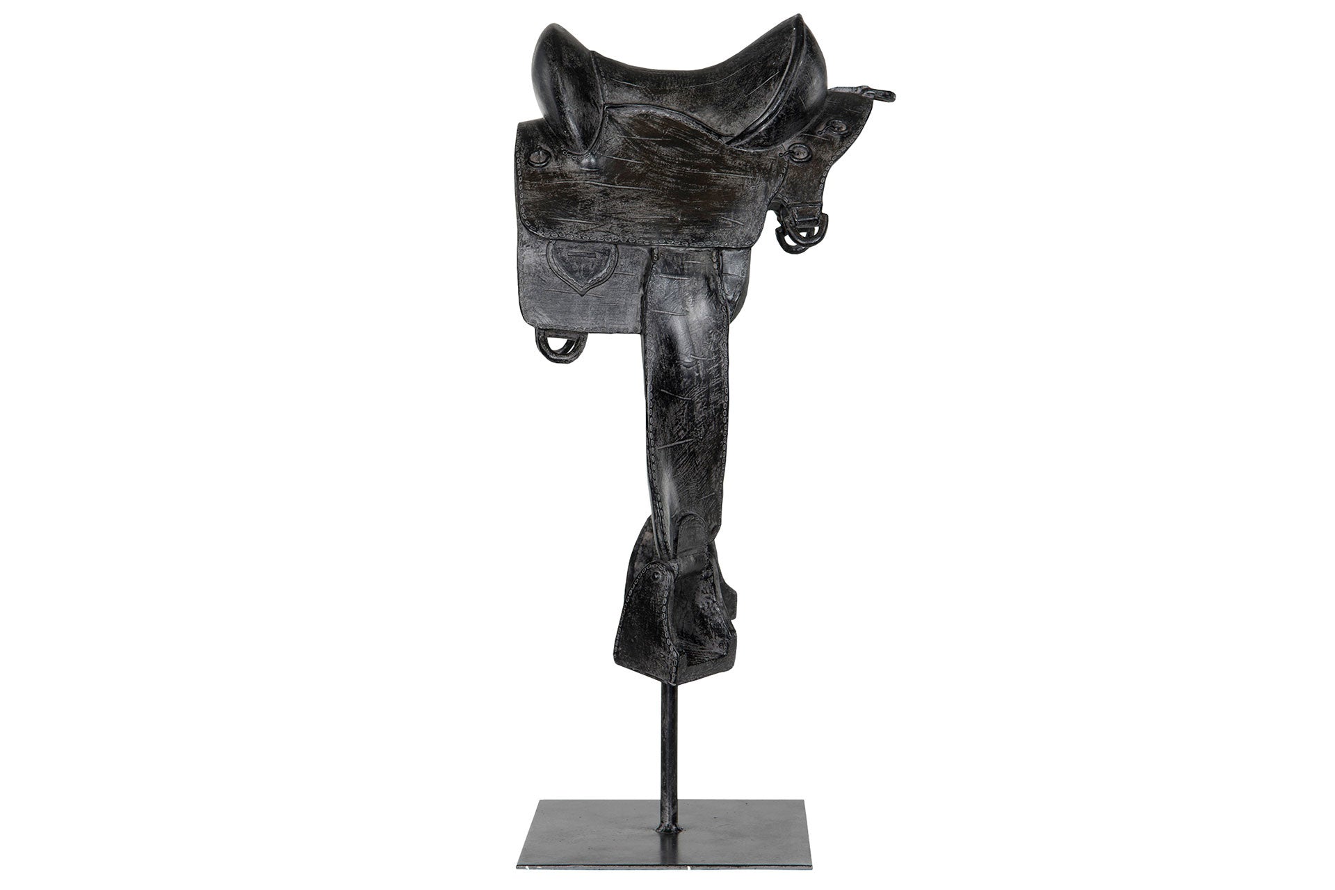 Hästsadel På Fot Brun Poly