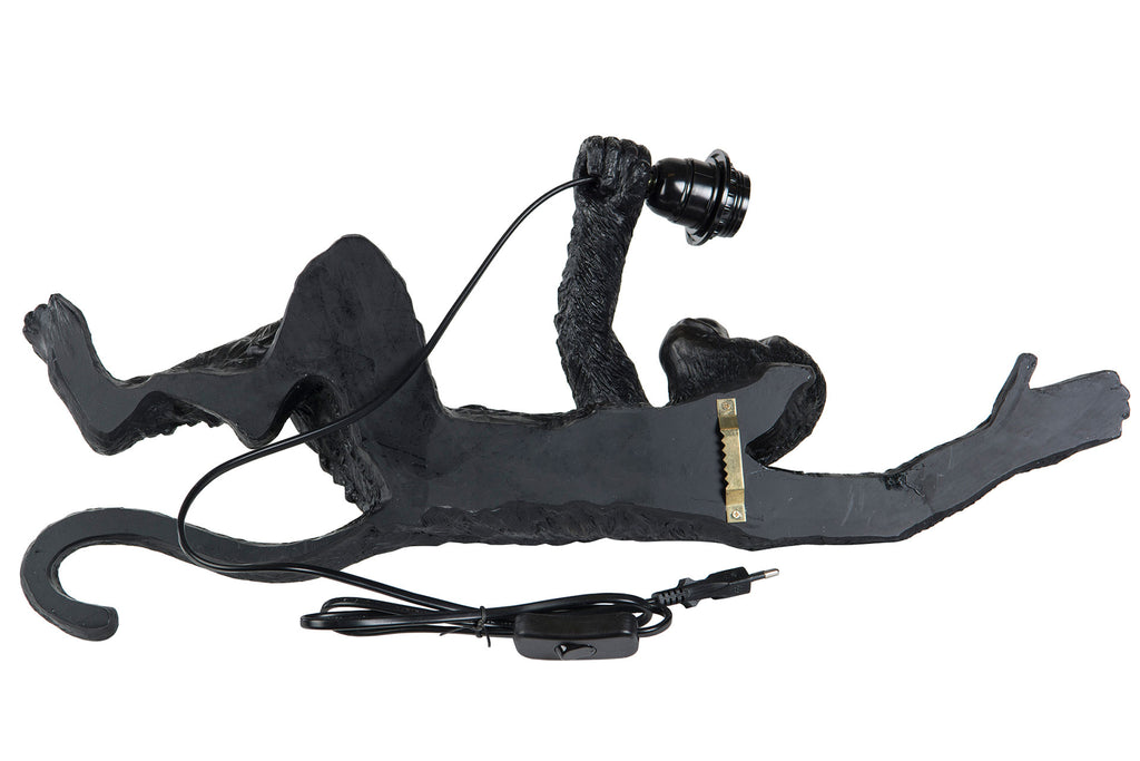 Vägglampa Apa Svart Poly