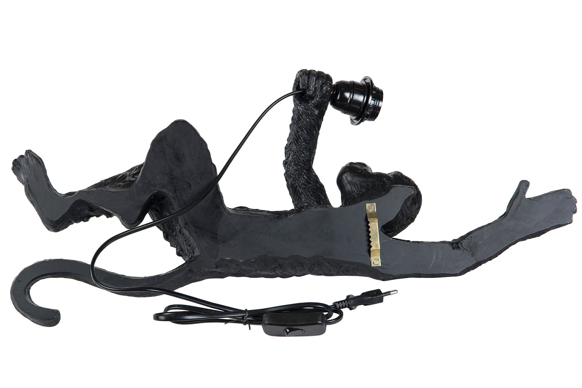 Vägglampa Apa Svart Poly