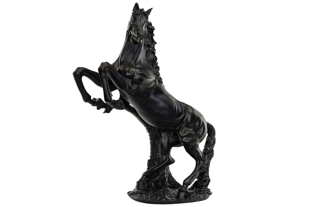 Häst Stegrande Svart/Brun Poly