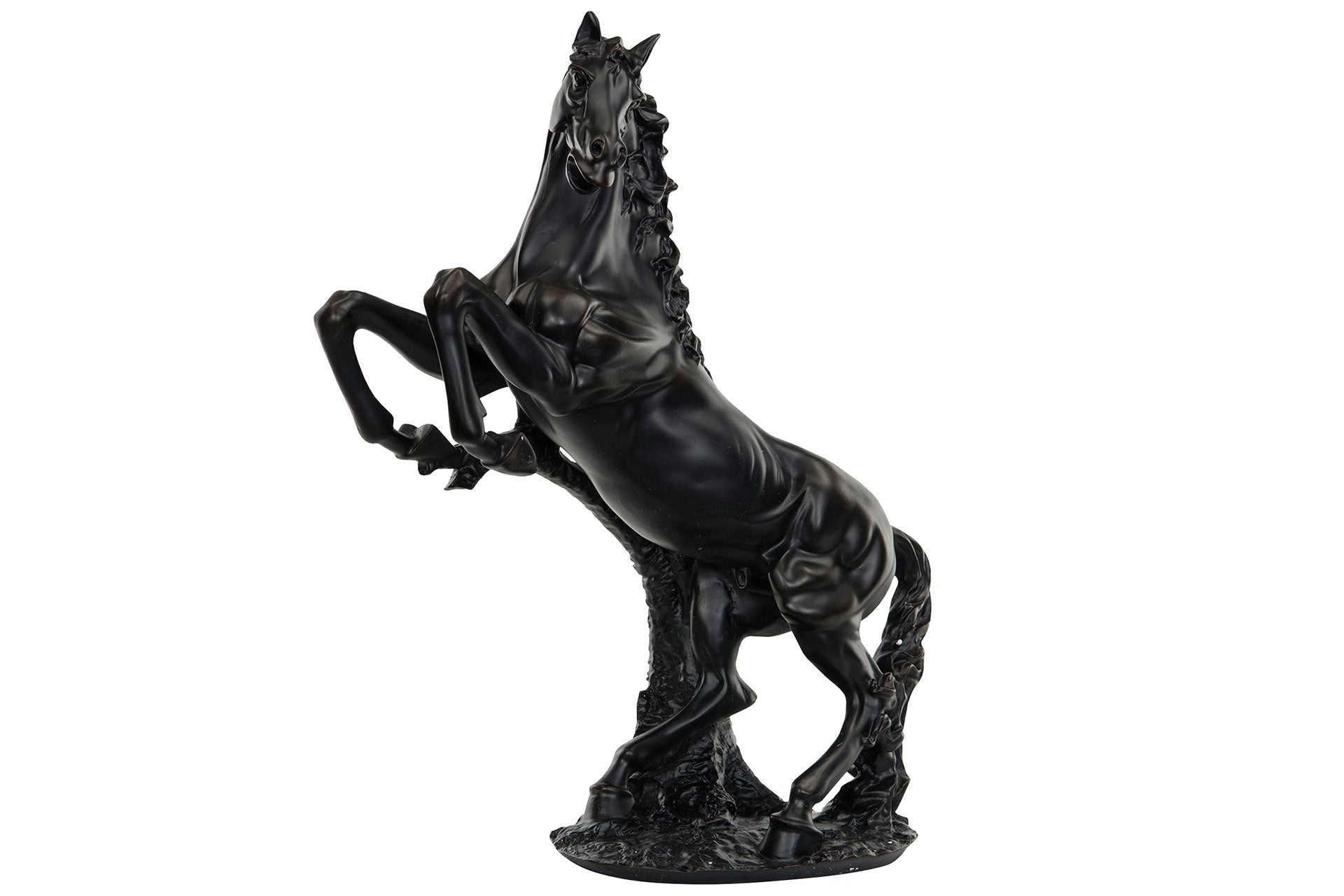 Häst Stegrande Svart/Brun Poly