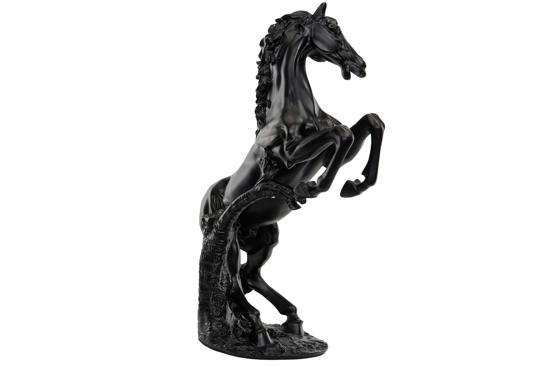 Häst Stegrande Svart/Brun Poly