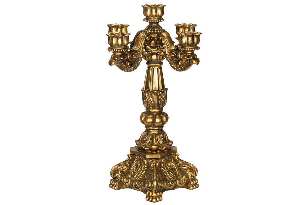 Ljusstake 5-Arm Julia Gold Poly