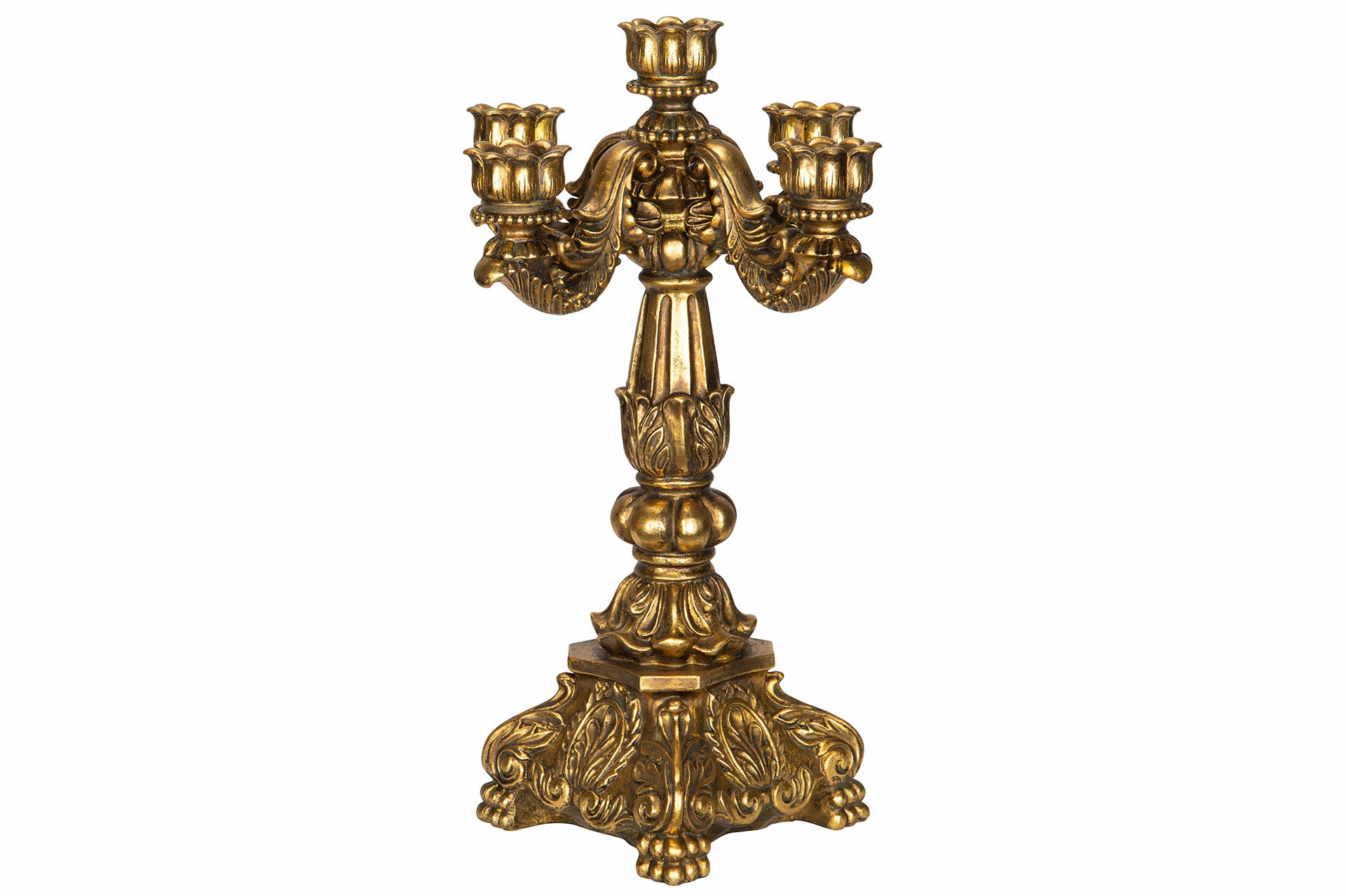 Ljusstake 5-Arm Julia Gold Poly