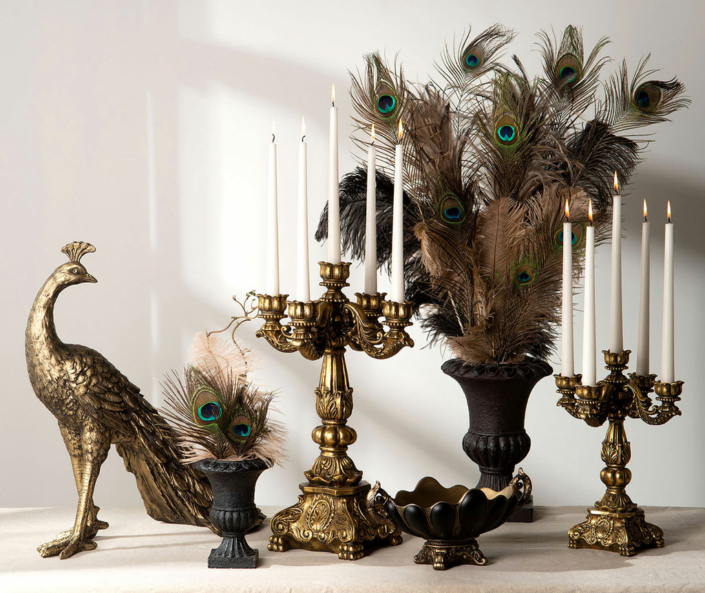 Ljusstake 5-Arm Julia Gold Poly