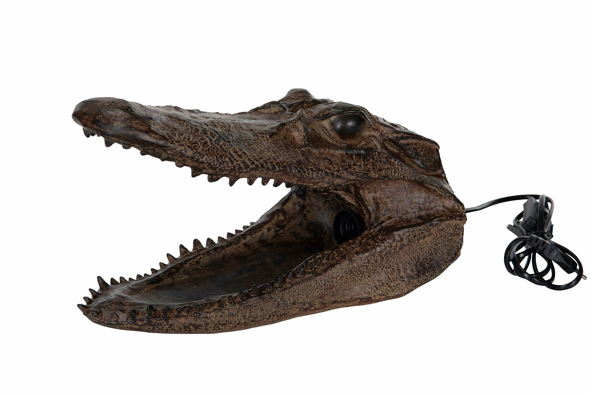 Lampa Krokodil Brun Poly