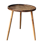 Sidobord 3 ben trä högt