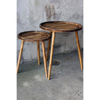 Sidobord 3 ben trä högt