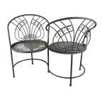 Kärleksbänk grå/antik