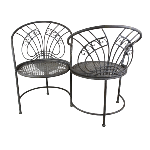 Kärleksbänk grå/antik