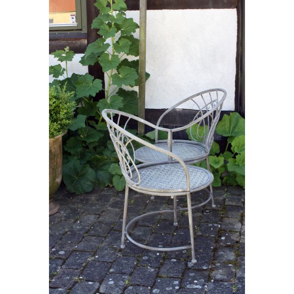 Kärleksbänk grå/antik