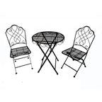 Caféset metall svart