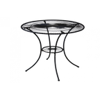 Trädgårdsbord svart metall