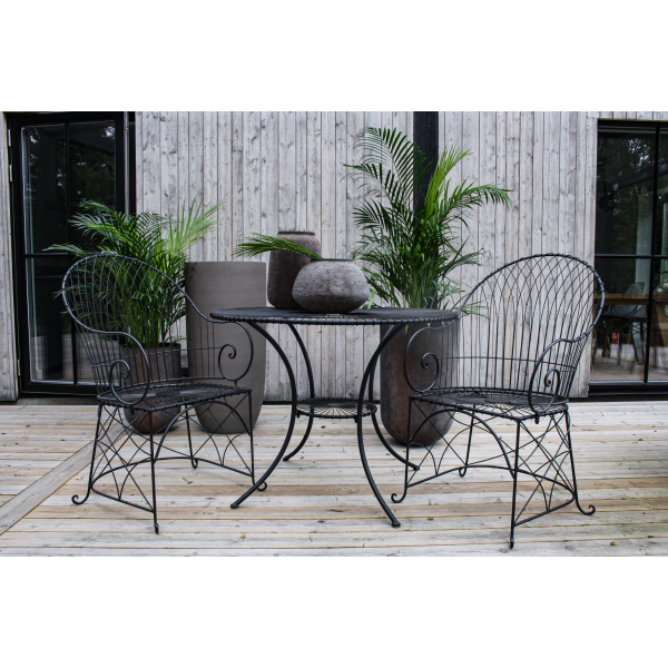 Trädgårdsstol metall