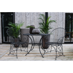 Trädgårdsstol metall