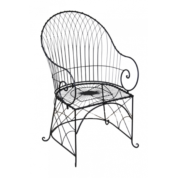 Trädgårdsstol metall