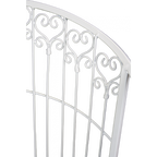 Trädgårdsstol vit metall