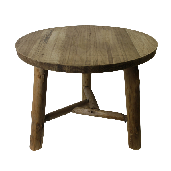 Sidobord/pall trä 3 ben stor