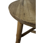 Sidobord/pall trä 3 ben stor