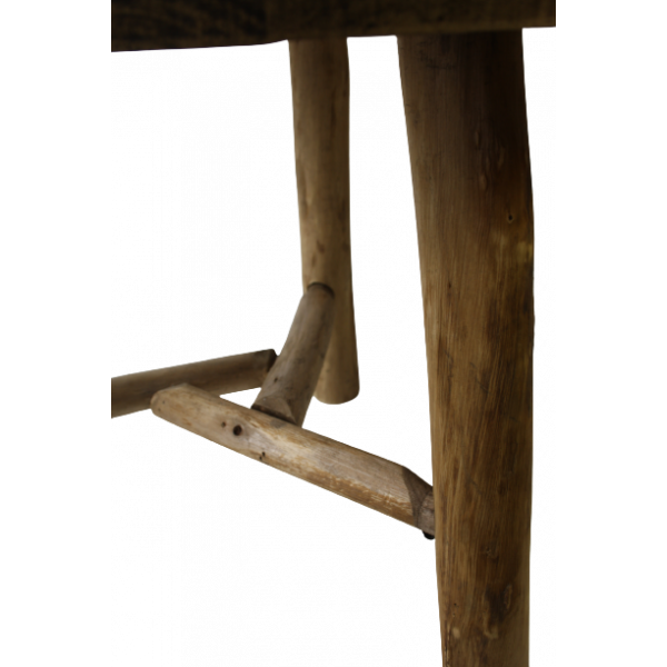 Sidobord/pall trä 3 ben stor