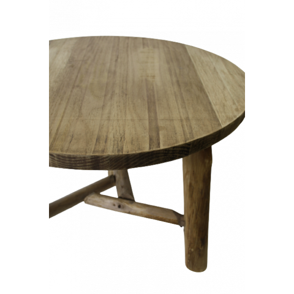 Sidobord/pall trä 3 ben stor