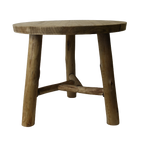 Sidobord/pall trä 3 ben litet