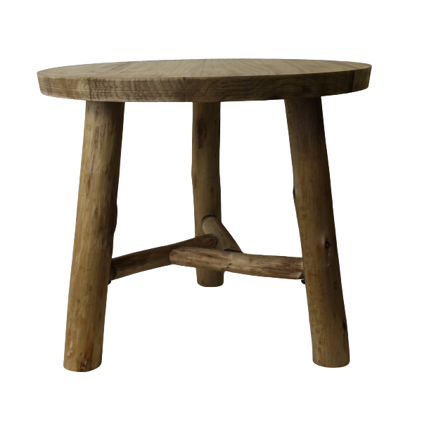 Sidobord/pall trä 3 ben litet