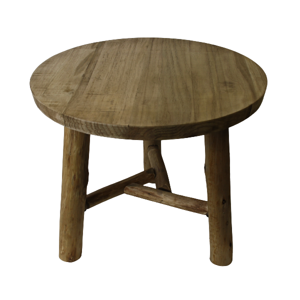 Sidobord/pall trä 3 ben litet