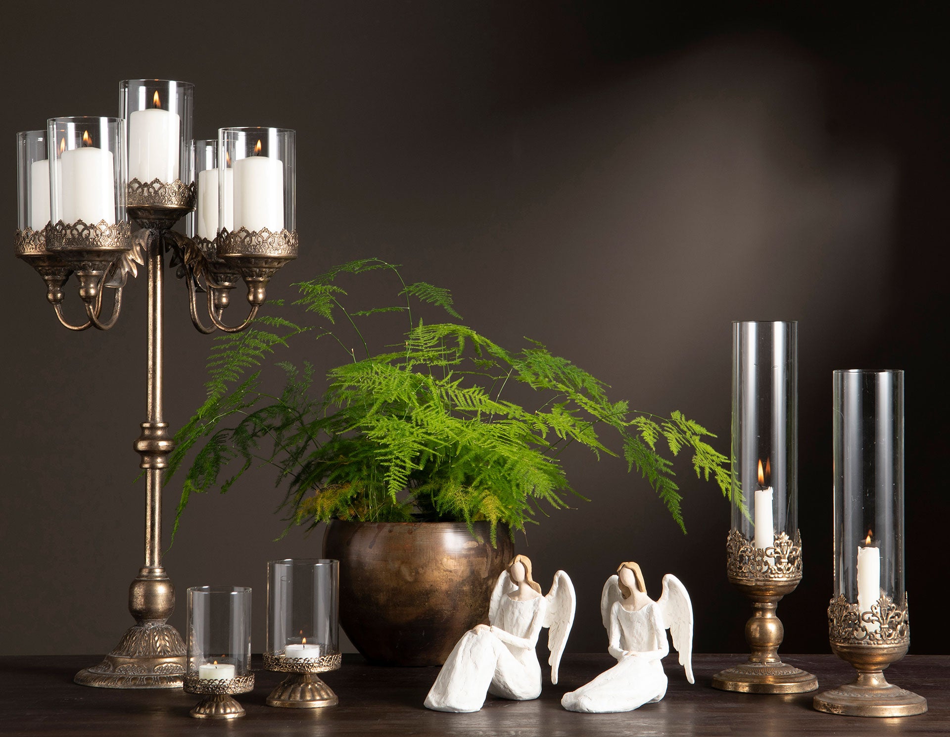 Kandelaber Blockljus 5-arm G.Brun