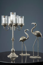 Kandelaber Blockljus 5-arm Antik-Silver