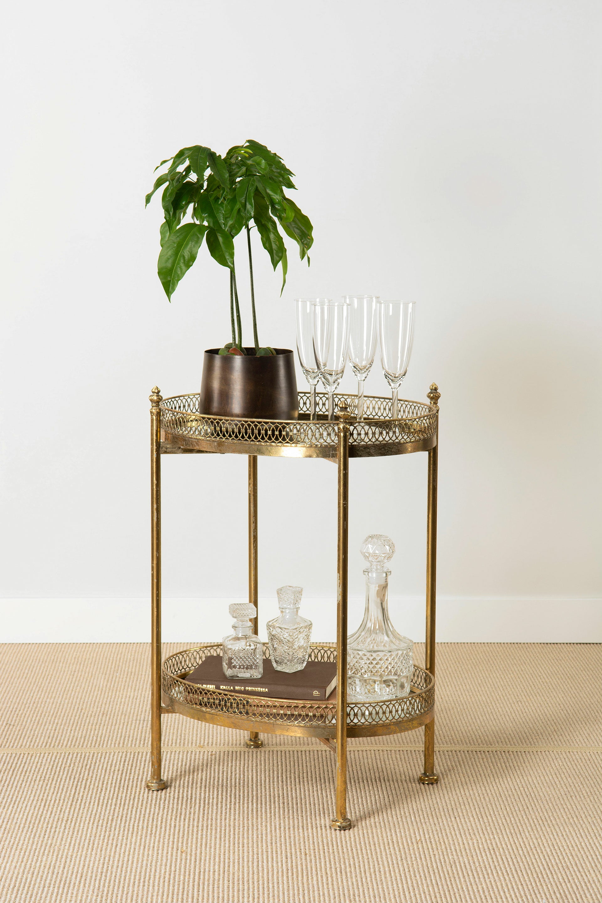 Spegelbord Drink Mässing