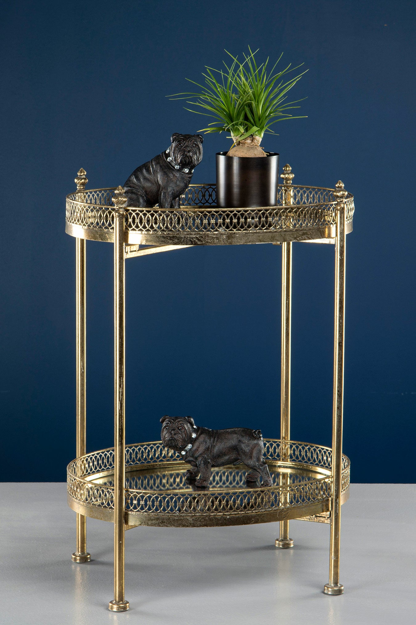 Spegelbord Drink Mässing